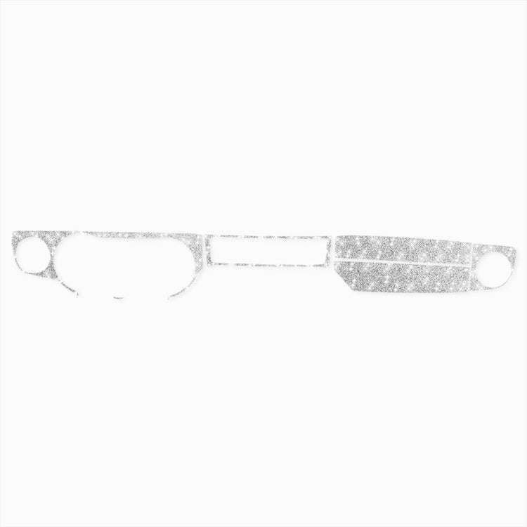 For Ford Mustang 2009-2013 7pcs Car Central Control Dashboard Diamond Decoration Sticker, Left Ha...