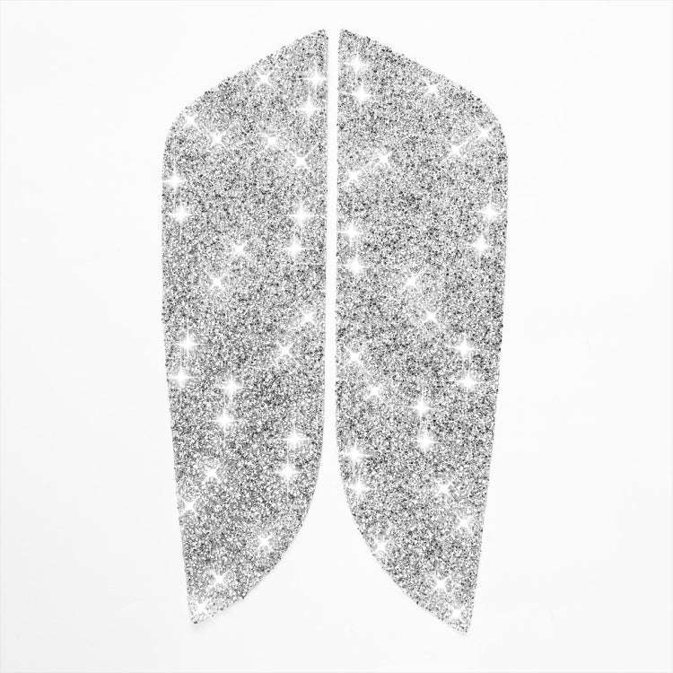 For Ford Mustang 2010-2012 2pcs Car Rear Door Panel Diamond Decoration Sticker, Left Hand Drive