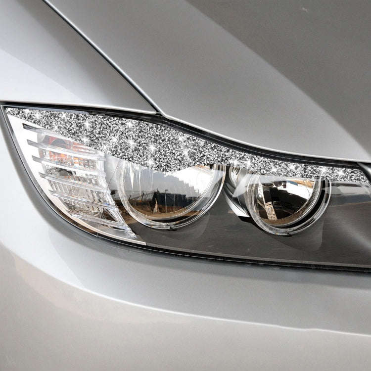 For BMW 3 Series E90 / 318i / 320i / 325i 2005-2008 Car Light Eyebrow Diamond Decorative Sticker