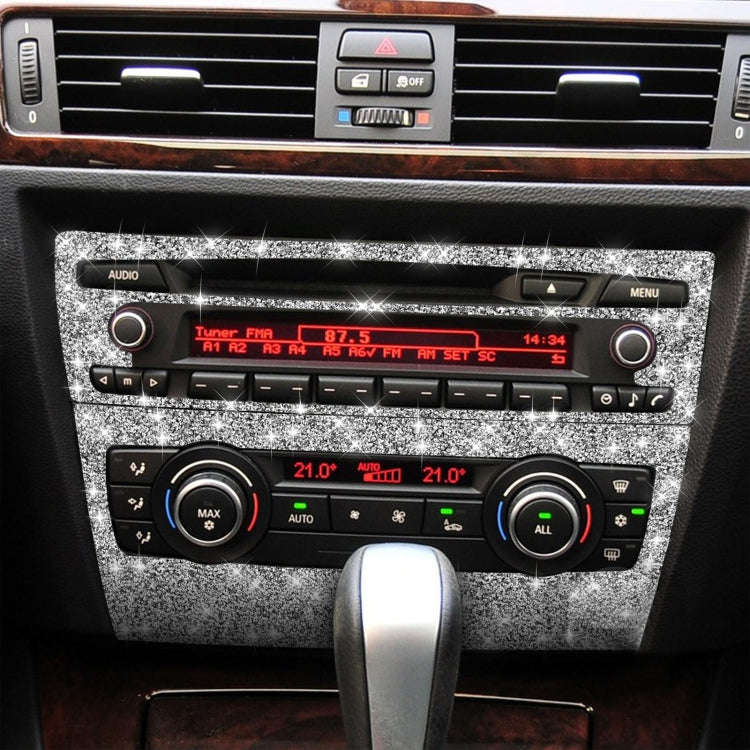 For BMW 3 Series E90 / E92 2005-2012 Car Aircondition CD Control Panel Basic Diamond Decorative S...