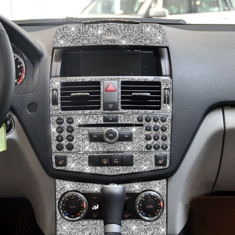 For Mercedes-Benz C-class W204 2007-2010 Car Gear Set Diamond Decorative Sticker, Left and Right ...