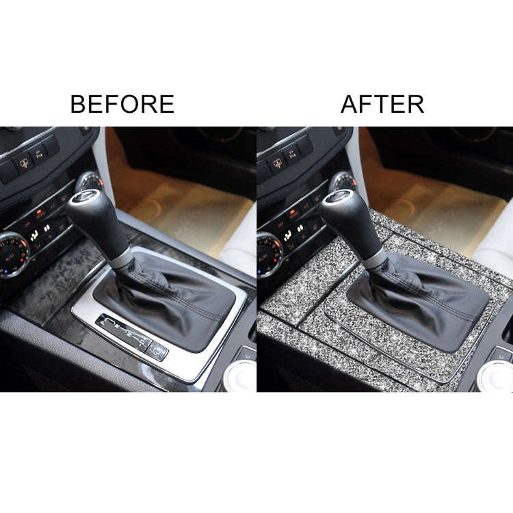For Mercedes-Benz C-class W204 2007-2013 Car Gear Set Diamond Decorative Sticker, Left-hand Drive