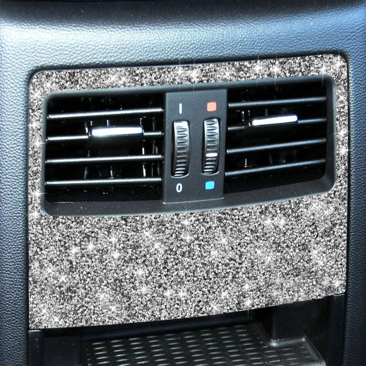 For BMW 3 Series E90 / E92 2005-2012 Car Rear Seat Aircondition A-Type Diamond Decorative Sticker