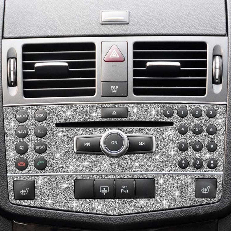 For Mercedes-Benz C-class W204 2007-2010 Car Central Control Panel B Diamond Decorative Sticker, ...