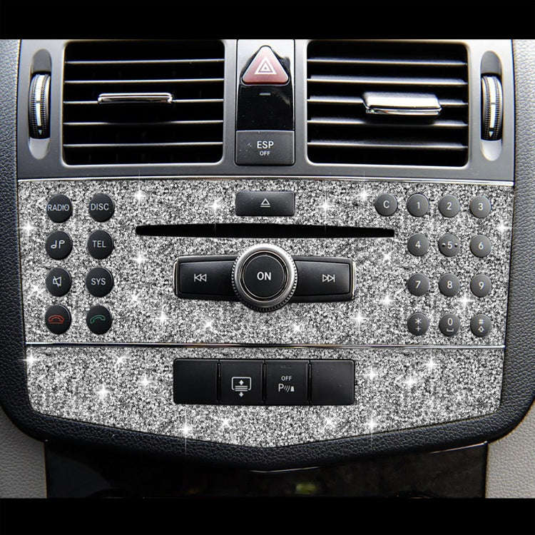 For Mercedes-Benz C-class W204 2007-2010 Car Central Control Panel C Diamond Decorative Sticker, ...
