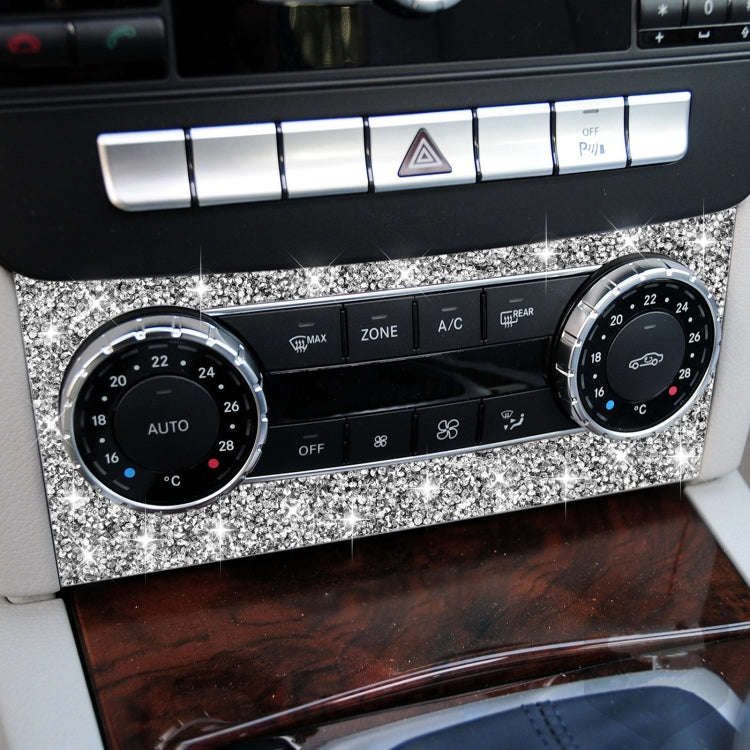 For Mercedes-Benz C-class W204 2011-2013 Car AC Knob Control Panel A Diamond Decorative Sticker, ...
