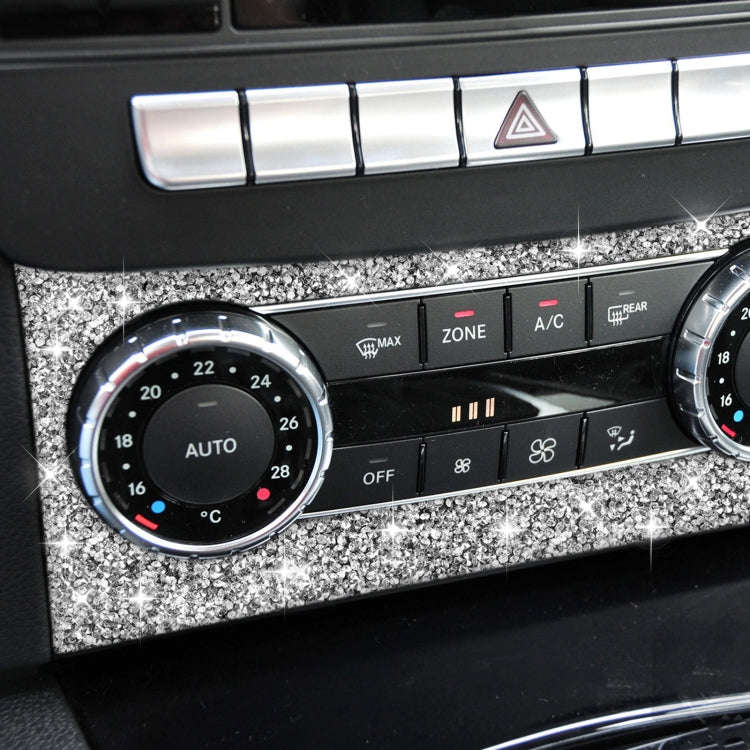 For Mercedes-Benz C-class W204 2011-2013 Car AC Knob Control Panel A Diamond Decorative Sticker, ...
