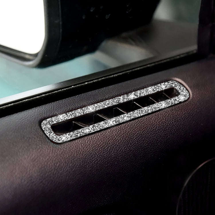 For Ford Mustang 2015-2020 Car Door Air Outlet Diamond Decoration Sticker, Left and Right Drive
