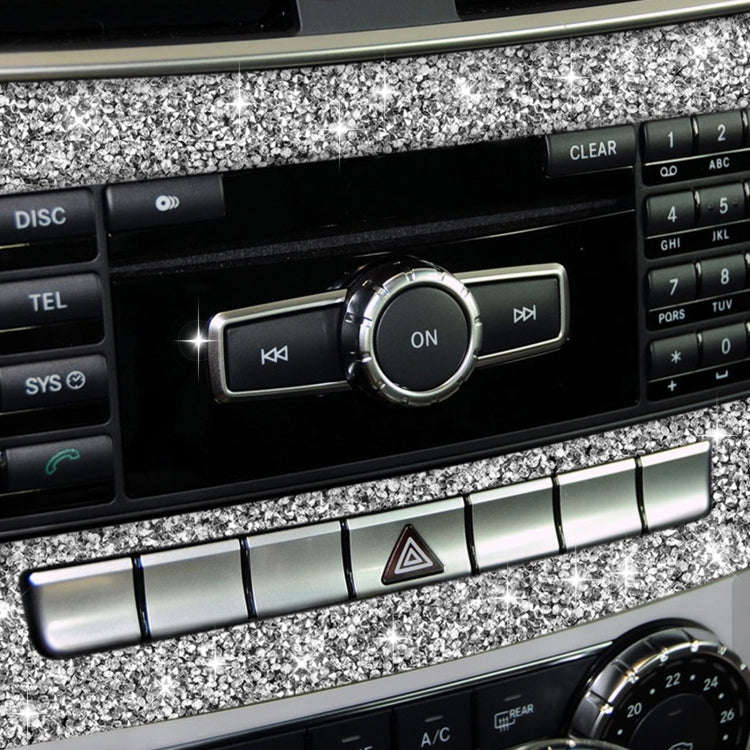 For Mercedes-Benz C-class W204 2011-2013 Car Central Control CD Panel Diamond Decorative Sticker,...