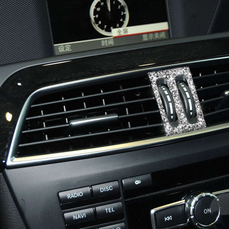 For Mercedes-Benz C-class W204 2011-2013 Car Middle Air Outlet Diamond Decorative Sticker, Left a...