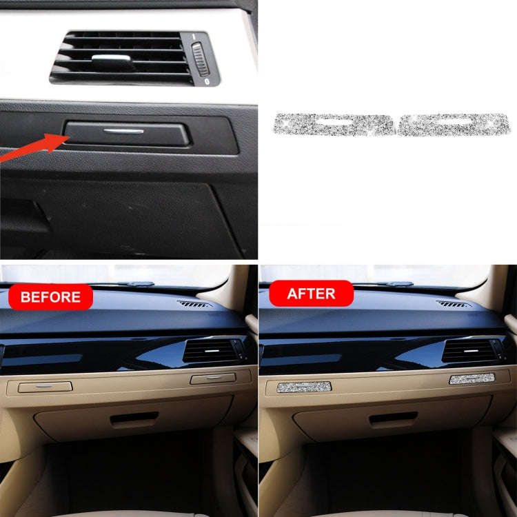For BMW 3 Series E90 / E92 / E93 2005-2012 Car Passenger Side Center Control Hole Diamond Decorat...