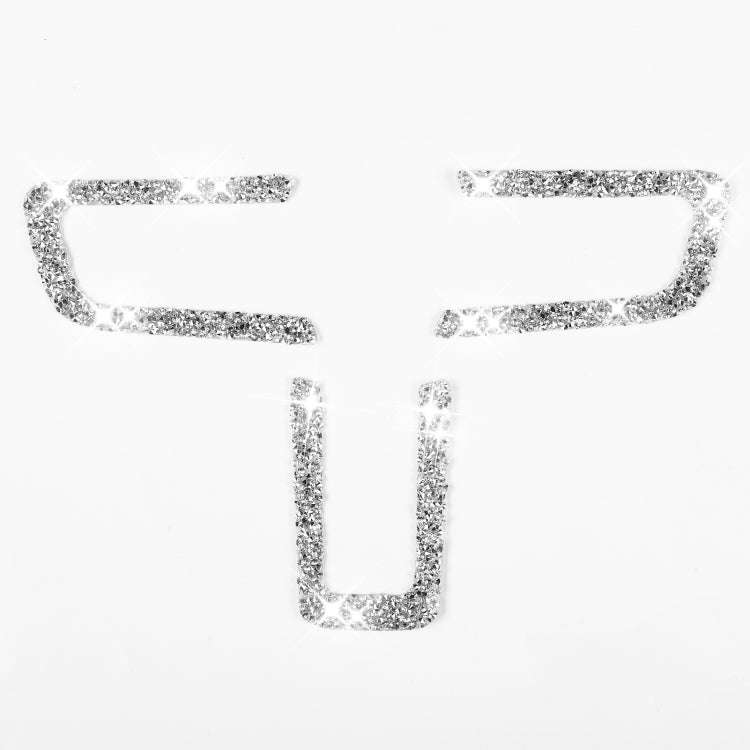 For Ford Mustang 2015-2020 Car Steering Wheel Key Frame Diamond Decoration Sticker, Left and Righ...