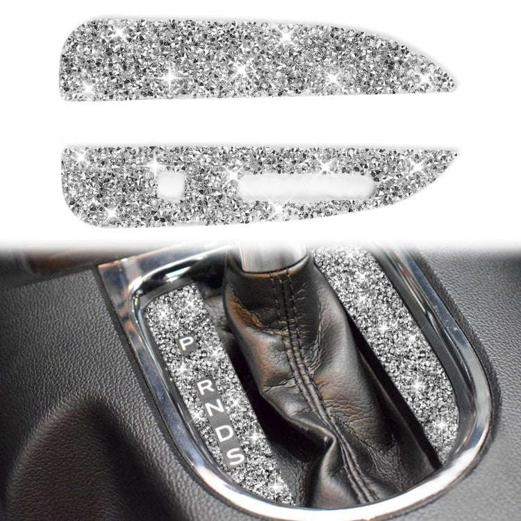 For Ford Mustang 2015-2020 Car Gearshift Panel Diamond Decoration Sticker, Left Drive