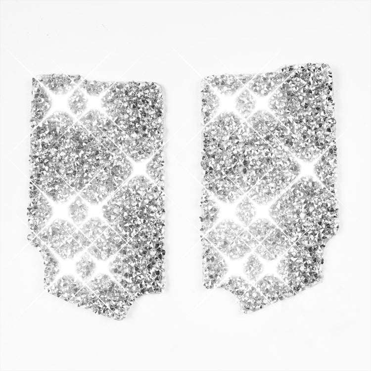 For Ford Mustang 2015-2020 Car Inner Door Bowl Panel Diamond Decoration Sticker, Left and Right D...