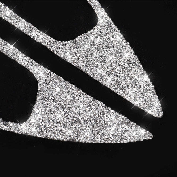 For Honda Civic 2016-2019 Car Inside Door Bowl Diamond Decorative Sticker, Left and Right Drive