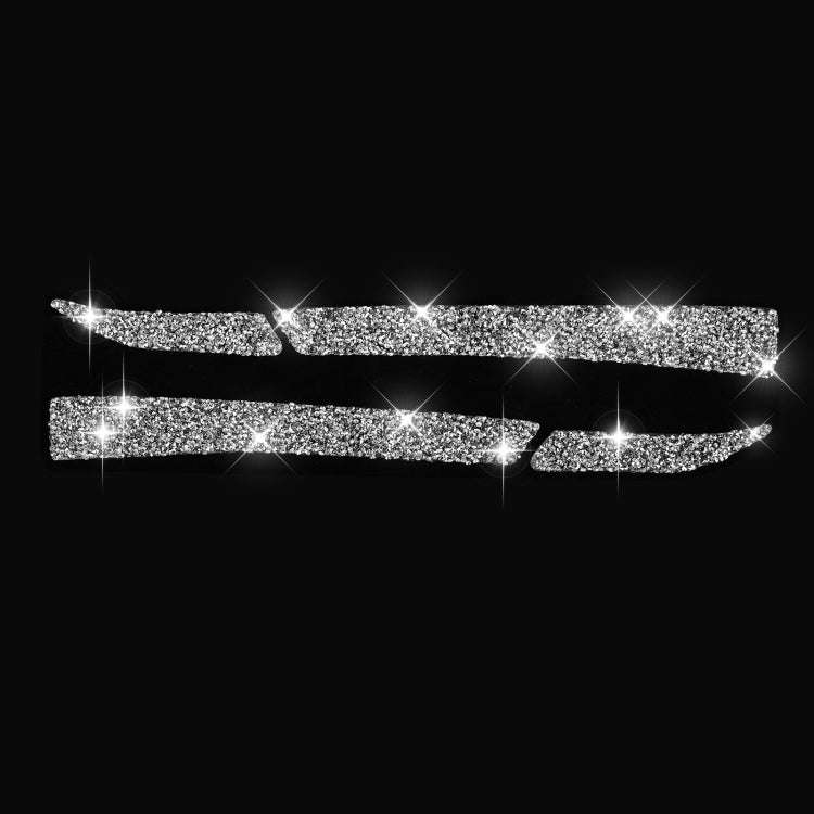 For Ford Mustang 2015-2020 4pcs Car Rearview Mirror Diamond Decoration Sticker, Left and Right Drive