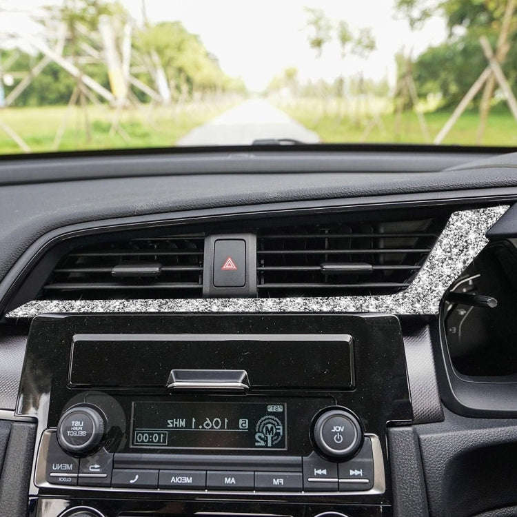 For Honda Civic 2016-2019 Car Central Control Air Outlets Below Diamond Decorative Sticker, Right...