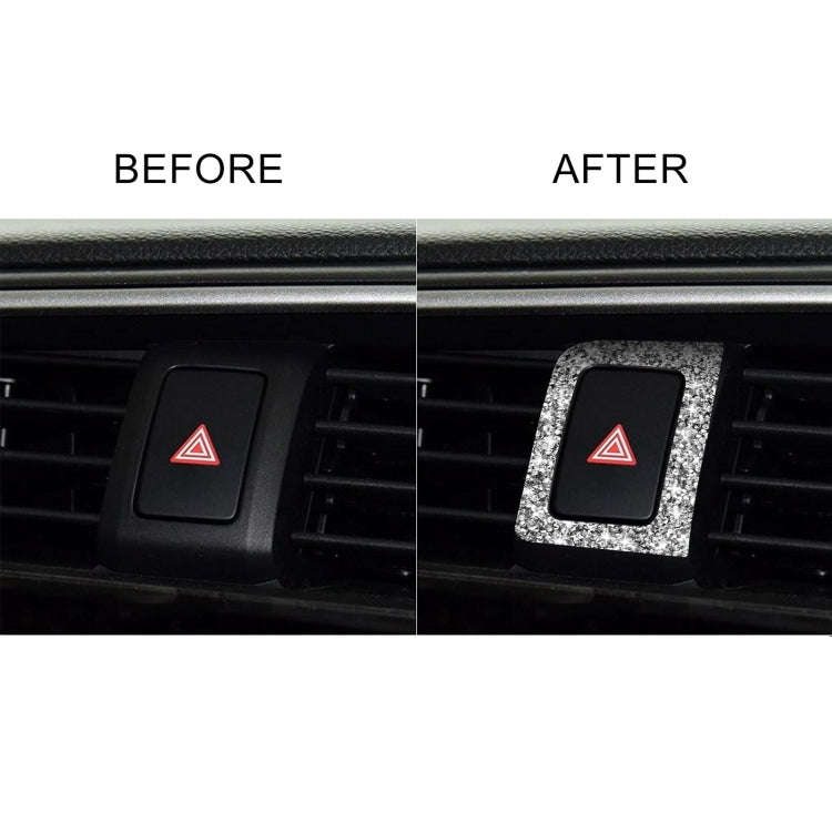 For Honda Civic 2016-2019 Car Warning Light Frame Diamond Decorative Sticker, Right-hand Drive