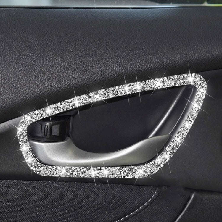 For Honda Civic 2016-2019 Car Inside Door Bowl Frame Diamond Decorative Sticker, Left and Right D...