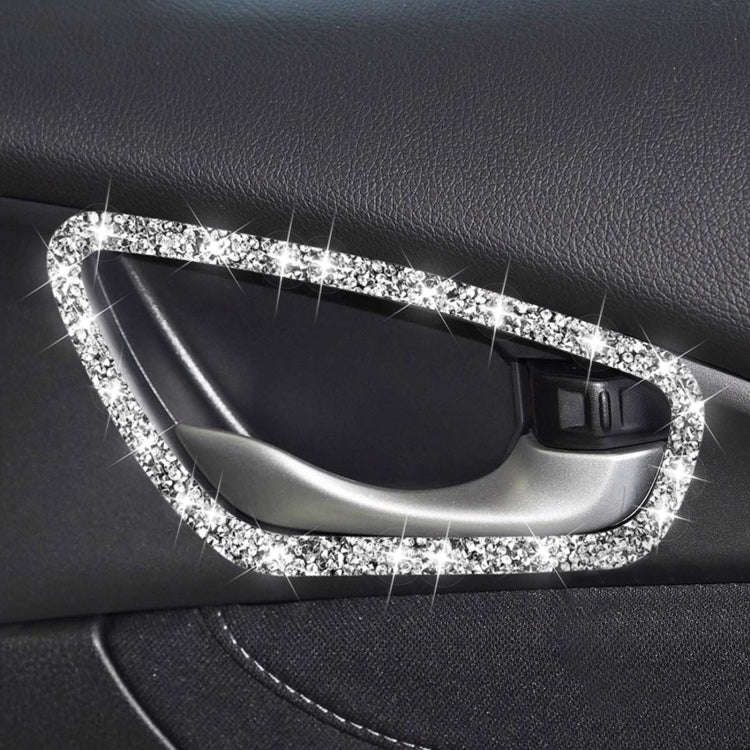 For Honda Civic 2016-2019 Car Inside Door Bowl Frame Diamond Decorative Sticker, Left and Right D...