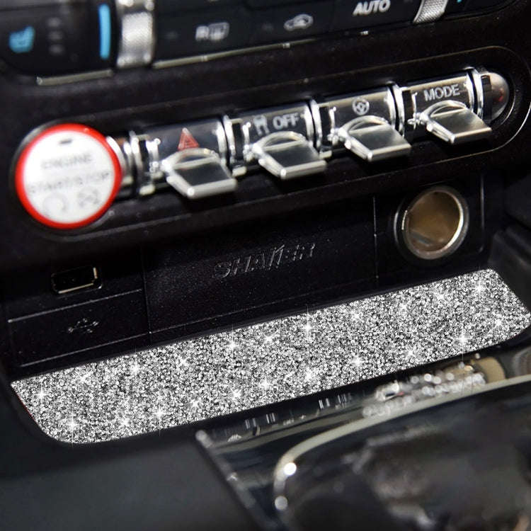 For Ford Mustang 2015-2020 Car Water Cup Holder Upper Diamond Decoration Sticker, Left and Right ...