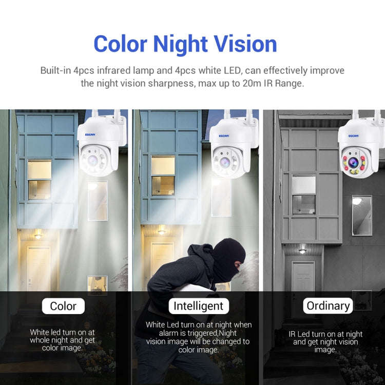 ESCAM TV114 4MP WiFi Camera Support Two-Way Voice & Night Vision & Motion Detection, Specificatio...