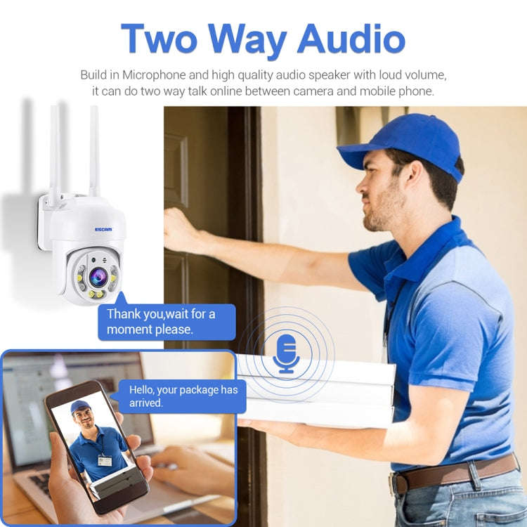 ESCAM TV114 4MP WiFi Camera Support Two-Way Voice & Night Vision & Motion Detection, Specificatio...