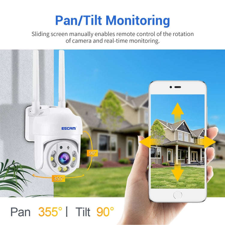 ESCAM TV114 4MP WiFi Camera Support Two-Way Voice & Night Vision & Motion Detection, Specificatio...