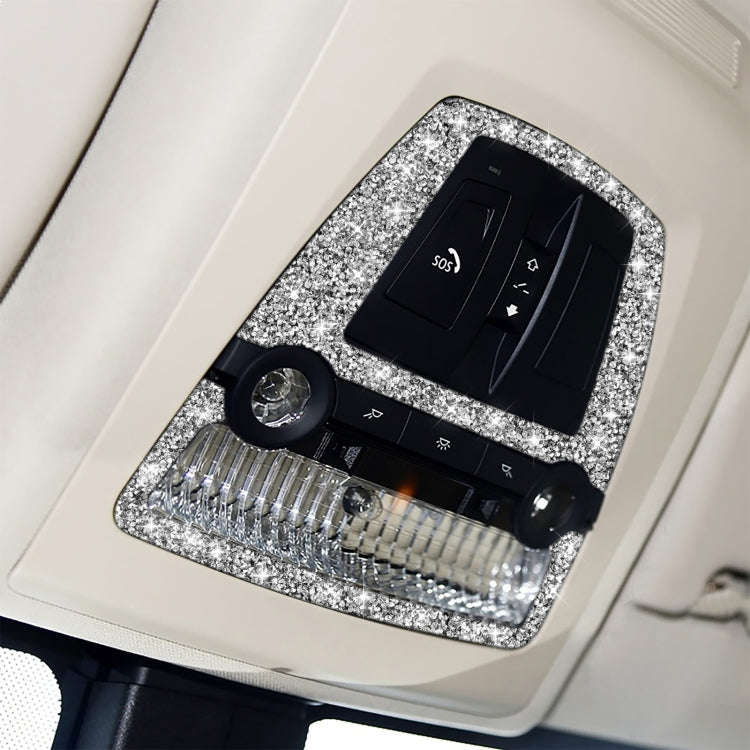 For BMW F10 5 Series 2011-2017 Car Reading Light Panel Diamond Decorative Sticker, Left and Right...