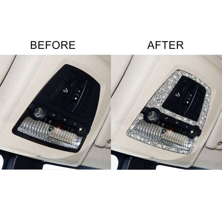 For BMW F10 5 Series 2011-2017 Car Reading Light Panel Diamond Decorative Sticker, Left and Right...