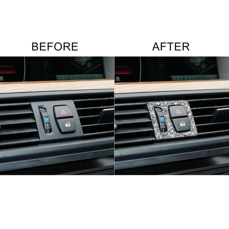 For BMW F10 5 Series 2011-2017 Car Air Outlets Diamond Decorative Sticker, Left and Right Drive