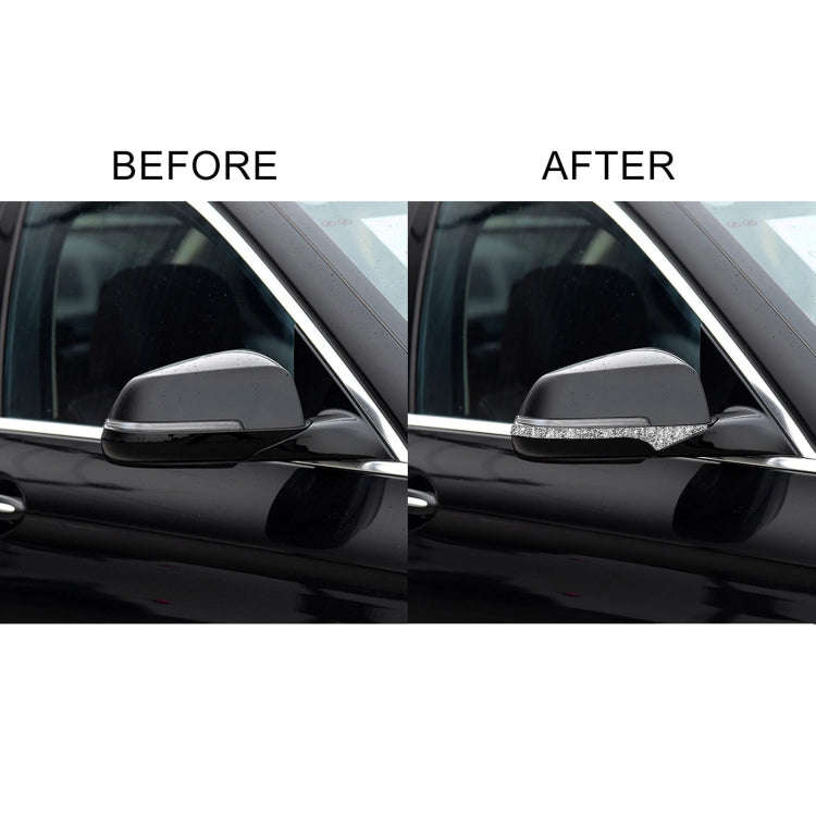 For BMW F10 5 Series 2011-2017 Car Rearview Mirror Anti-collision Diamond Decorative Sticker, Lef...
