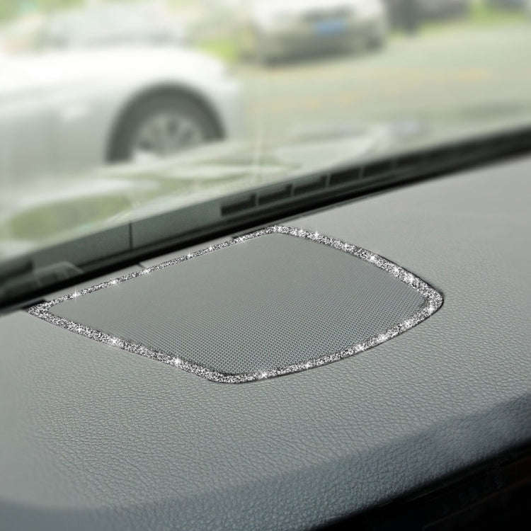 For BMW F10 2011-2017 Car Big Speaker Frame Diamond Decorative Sticker, Left and Right Drive