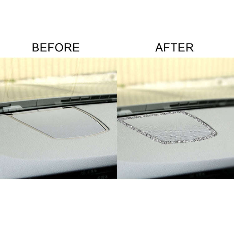 For BMW F10 2011-2017 Car Big Speaker Frame Diamond Decorative Sticker, Left and Right Drive