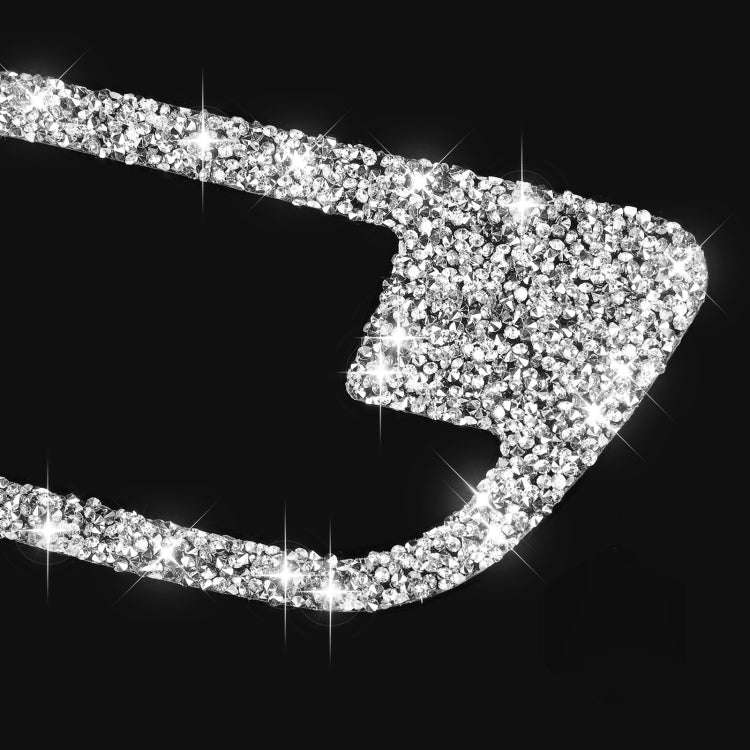 For BMW F10 5 Series 2011-2017 Car Door Handle Frame Diamond Decorative Sticker, Left and Right D...