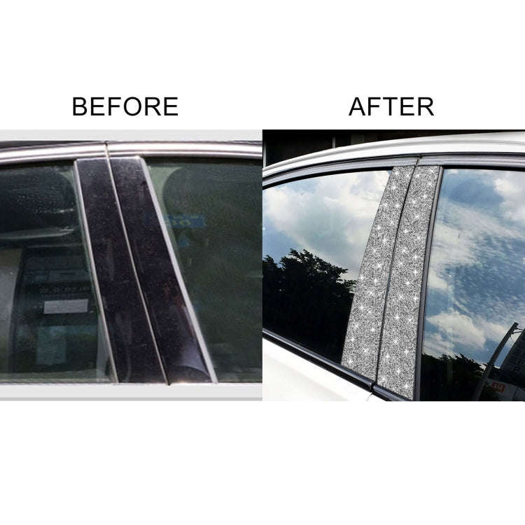 For BMW F10 5 Series 2011-2017 Car B-pillar Frame Diamond Decorative Sticker, Left and Right Drive