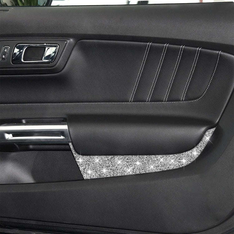 For Ford Mustang 2015-2020 Car Front Door Panel Diamond Decoration Sticker, Left and Right Drive