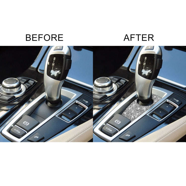 For BMW 5 Series GT X3 X4 2009-2016 Car Gear Handle Below Diamond Decorative Sticker, Right-hand ...