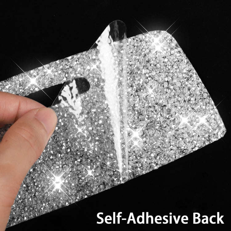 For Ford Mustang 2015-2020 4pcs Car Window Lift Panel Diamond Decoration Sticker, Right Drive