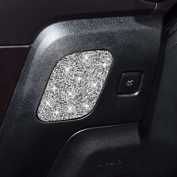 For Ford Mustang 2015-2020 Car Driver Seat Storage Box Diamond Decoration Sticker, Left Drive