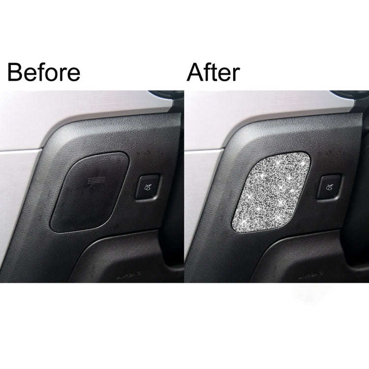 For Ford Mustang 2015-2020 Car Driver Seat Storage Box Diamond Decoration Sticker, Left Drive
