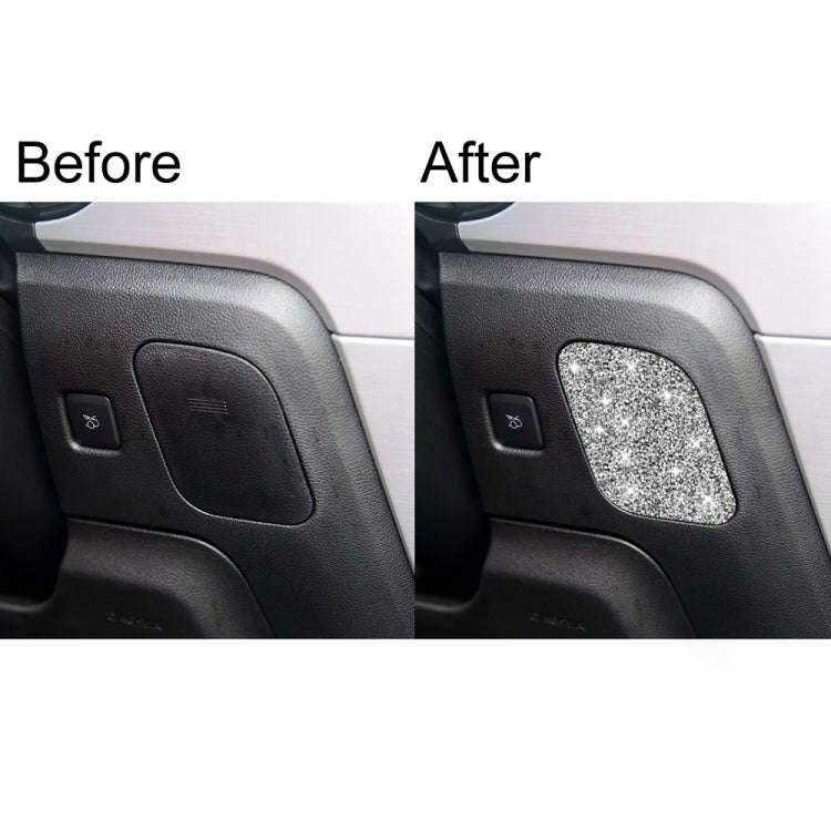 For Ford Mustang 2015-2020 Car Driver Seat Storage Box Diamond Decoration Sticker, Right Drive