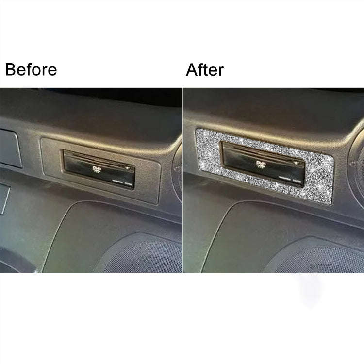 For Nissan 350Z 2003-2009 Car DVD Player Diamond Decorative Sticker,Left and Right Drive Universal