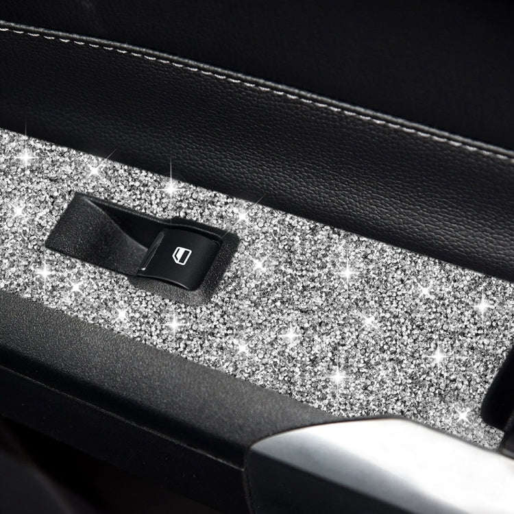 For Ford Mustang 2015-2020 Car Door Lift Panel B Diamond Decoration Sticker, Left Drive