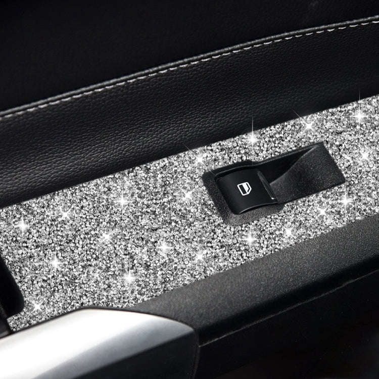 For Ford Mustang 2015-2020 Car Door Lift Panel B Diamond Decoration Sticker, Right Drive