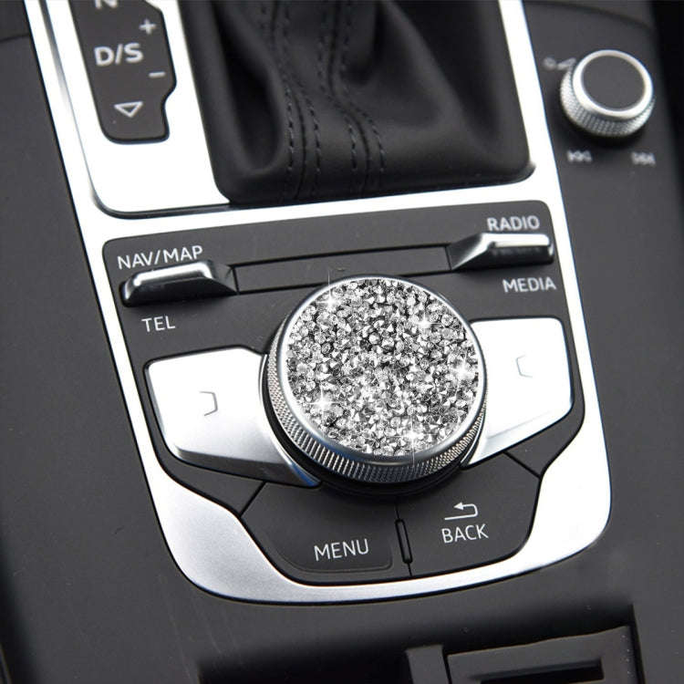 For Audi A3 / A4L 2014-2019 Car Central Control Knob Diamond Decoration Sticker, Left and Right D...