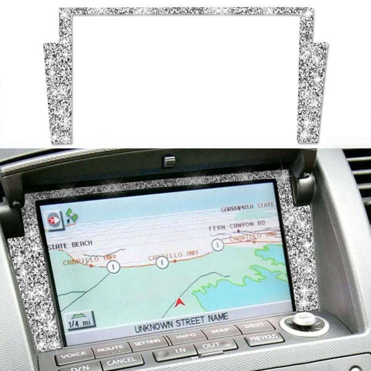 For Nissan 350Z 2003-2009 Car Navigation Frame Diamond Decorative Sticker,Left and Right Drive Un...