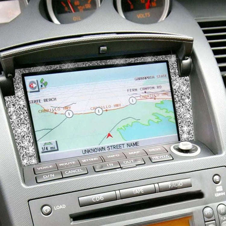 For Nissan 350Z 2003-2009 Car Navigation Frame Diamond Decorative Sticker,Left and Right Drive Un...
