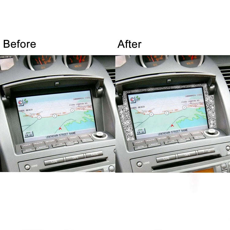 For Nissan 350Z 2003-2009 Car Navigation Frame Diamond Decorative Sticker,Left and Right Drive Un...