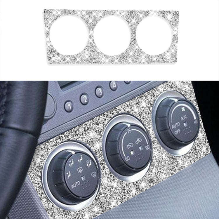 For Nissan 350Z 2003-2009 Car Air Conditioning Adjustment Diamond Decorative Sticker,Left and Rig...